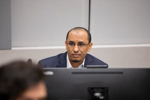 « Al Hassan », le 19 février 2020 lors d’une audience devant la CPI. © ICC-CPI