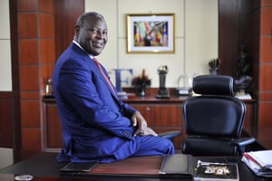 James Mwangi, dirigeant d’Equity Group, à Nairobi, le 22 août 2016. © Riccardo Gangale/Bloomberg via Getty Images
