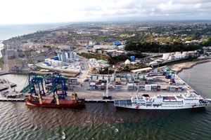 Le terminal à conteneurs d’Owendo, au Gabon, où s’étaient opposés Arise et Bolloré en 2017, avant de trouver un accord. © GSEZ Ports & Logistics