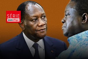 Alassane Ouattara et Henri Konan Bédié (photomontage)
