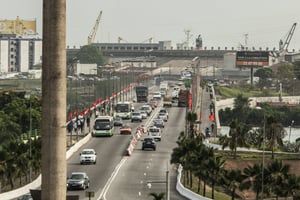 Pont Giscard d’Estaing à Abidjan, Côte d’Ivoire. © Jacques Torregano pour JA