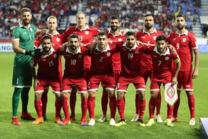 L’équipe nationale du Liban lors de l’AFC Asian Cup en 2019. © Suhaib Salem/REUTERS