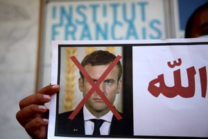 Les appels au boycott des produits français se sont multipliés à la suite du discours d’Emmanuel Macron du 21 octobre 2020. © Mahmoud Ajjour/APAIMAGES / SIPA