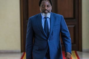 L’ancien président Joseph Kabila, au Palais de la nation, en décembre 2018. © JUNIOR D. KANNAH/AFP