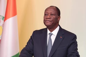 Alassane Ouattara, au palais de la présidence, le 31 octobre 2020. © DR / Présidence ivoirienne.