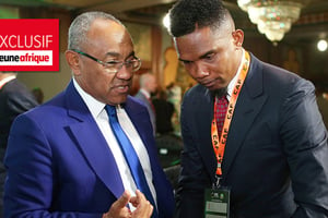 Ahmad Ahmad a poussé la candidature de Samuel Eto’o à la présidence de la CAF. © Alain Suffo/BackpagePix/ABACA