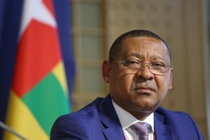 Jean-Marie Ogandaga a démissionné de son poste de ministre de l’Économie mardi 8 décembre 2020. © HAMILTON/REA