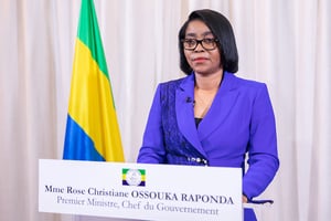 La Première ministre du Gabon Rose Christiane Ossouka Raponda. © Présidence Gabon