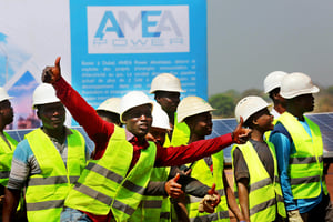 Le 3 février 2020, lors du lancement officiel du chantier, à Blitta. © Emmanuel PITA/Présidence du Togo