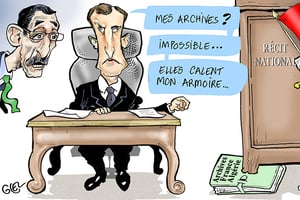 Les autorités algériennes réclament la totalité des archives coloniales à Emmanuel Macron. © Damien Glez