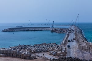 Le nouveau port de Safi, récemment bouclé par la SGTM. © SGTM