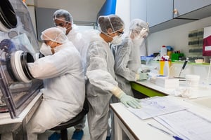 Dépistage du coronavirus à l’Institut Pasteur à Tunis. © Ons Abid