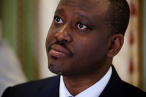 Guillaume Soro, à Paris le 17 septembre 2020. © REUTERS/Charles Platiau