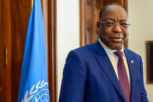 Le Sénégalais Mankeur Ndiaye a été nommé représentant spécial du secrétaire général de l’ONU pour la Centrafrique le 6 février 2019. © Horacio Villalobos/Corbis/Corbis via Getty Images