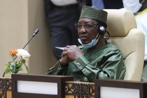 Idriss Déby Itno lors du sommet du G5 Sahel, le 30 juin 2020 à Nouakchott. © LUDOVIC MARIN/AFP