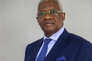 Pascal Tsaty Mabiala, 71 ans, ne concourra pas à la prochaine présidentielle. © Baudouin Mouanda pour JA