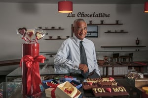Fredy Rajaonera, directeur général adjoint de la Chocolaterie Robert, au siège de l’entreprise, à Antananarivo, le 8 février 2021. © Rijasolo/Riva Press pour JA