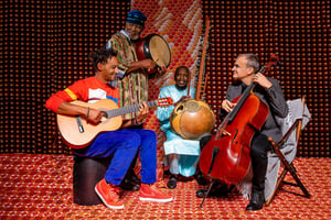 David Walters, Roger Raspail, Ballaké Sissoko et Vincent Ségal. © Ingrid Marseki