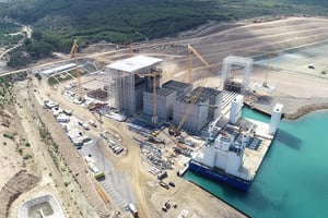 Les travaux du port de Nador ne seront pas achevés en 2022, comme initialement prévu. © TWD