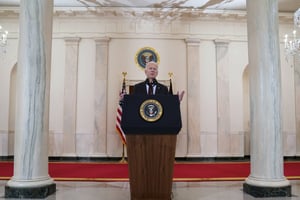 Joe Biden à Washington, le 22 février 2021. © Evan Vucci/AP/SIPA