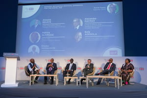Panel finance lors de l’Africa CEO Forum 2019 à Kigali. © Africa CEO Forum