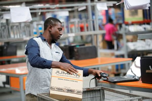 Dans un entrepôt Jumia à Lagos, Nigeria © REUTERS/Akintunde Akinleye