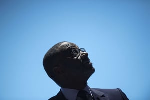 Tidjane Thiam à Zurich, le 26 avril 2019. © Ennio Leanza/AP/SIPA
