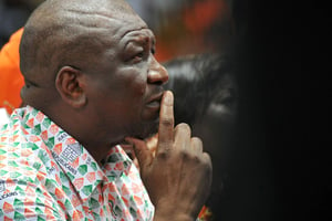 Le Premier ministre ivoirien Hamed Bakayoko (ici le 22 mars 2015 à Abdijan), est décédé le 10 mars 2021. © SIA KAMBOU/AFP