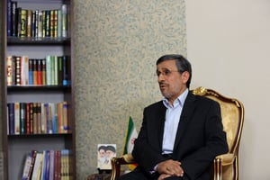 L’ancien président Mahmoud Ahmadinejad, à Téhéran, en septembre 2019. © Fatemeh Bahrami/AFP