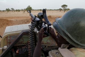 Un soldat nigérien près de Diffa (illustration). © REUTERS/Luc Gnago