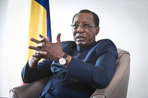 Idriss Déby Itno, à Paris en novembre 2019. Idriss Deby Itno (Tchad), president de la Republique. A Paris, le 13.11.2019. 
© Vincent FOURNIER/JA