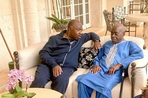 Ali Bongo Ondimba et Fidel Andjoua Ondimba. © DR