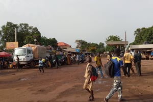 Centre ville de Kouroussa, haute-Guinée en 2017. © africaguinee.com