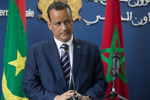 Le ministre mauritanien des Affaires étrangères, Ismail Ould Cheikh Ahmed, à Rabat, au Maroc, le 20 septembre 2018. © Jalal Morchidi / Anadolu Agency via AFP