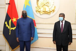 Félix Tshisekedi à Luanda, le 16 novembre 2020, pour rencontrer João Lourenço. © Republic of Angola