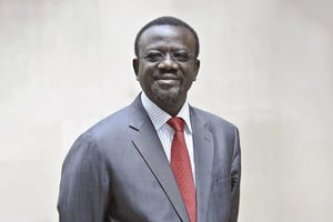 Stanislas Bénéwendé Sankara, à Paris, en juin 2015. © Vincent Fournier/JA
