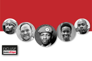 Bobi Wine et ses fidèles. © Infographie JA