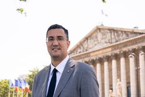 M’jid El Guerrab, député d’Agir Ensemble, à Paris, le 27 mai 2020. © Romain GAILLARD/REA
