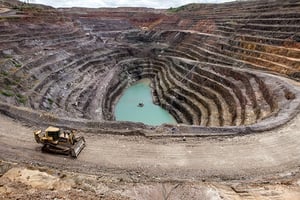 Site de Kamoto Copper Company (KCC, filiale de Glencore), près de Kolwezi, dans le Lualaba. © Gwenn Dubourthoumieu