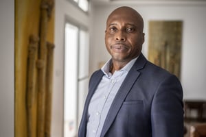 Bathélémy Dias, candidat à la mairie de Dakar. © Sylvain Cherkaoui pour JA