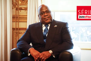 Le président congolais Félix Tshisekedi à l’Elysée, à Paris, le 12 novembre 2019. © Hamilton/Piscine/ABACA