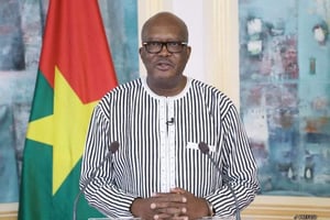 Roch Marc Christian Kaboré, le 30 juin 2021 au palais de Kosyam à Ouagadougou. © DR / Présidence du Faso