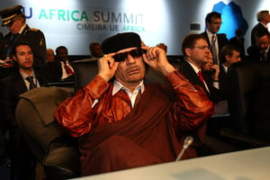 Mouammar Kadhafi à Lisbonne, en 2007 © Suzanne Plunkett/Bloomberg via Getty Images