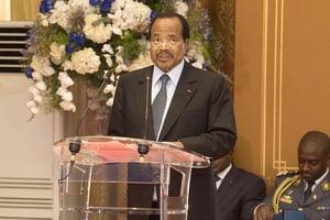 Paul Biya, en novembre 2019 à Yaoundé. © MABOUP