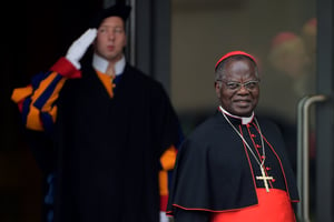 Le cardinal Laurent Monsengwo, à Rome en février 2015. © Eric Vandeville/ABACAPRESS
