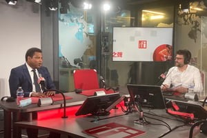Thierry Déau, interrogé par RFI et Jeune Afrique à Paris, le 20 juillet 2021. © RFI