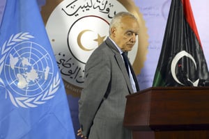 Ghassan Salamé, envoyé spécial de l’ONU pour la Libye de juin 2017 à mars 2020 © MAHMUD TURKIA/AFP