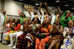 Membres de la diaspora éthiopienne, à Washington, le 28 juillet 2018. © Mike Theiler /REUTERS