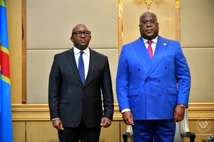 Le Premier ministre Sama Lukonde et le président Félix Tshisekedi © Présidence RDC
