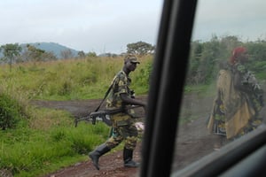 La rébellion du M23 menace toujours la ville de Goma, où l’armée congolaise est déployée. © Beatrice PETIT/REPORTERS-REA